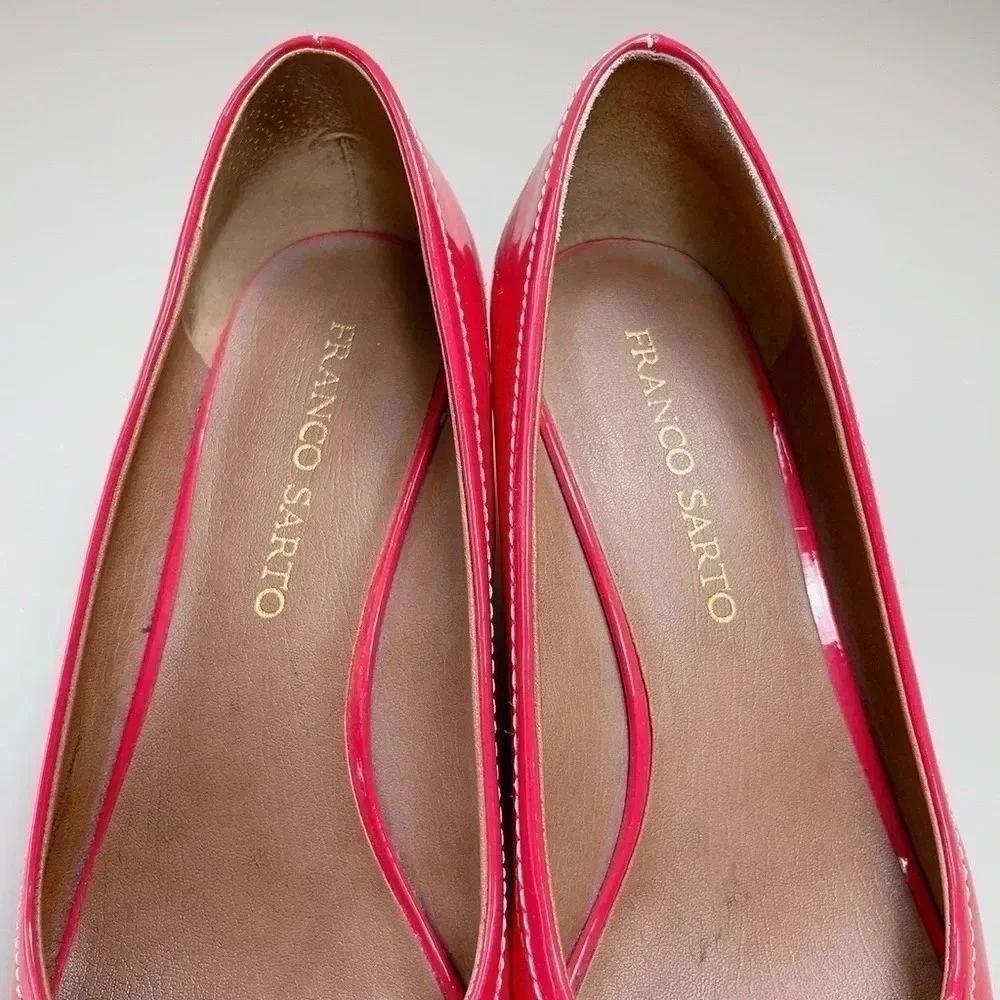Franco Sarto Size Cheria Red Patent Espadrille